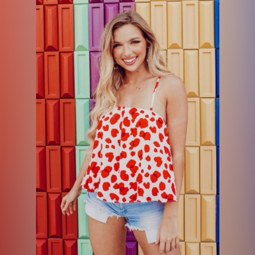Buddy Love Sandy Tie Shoulder Short Swing Tank Top